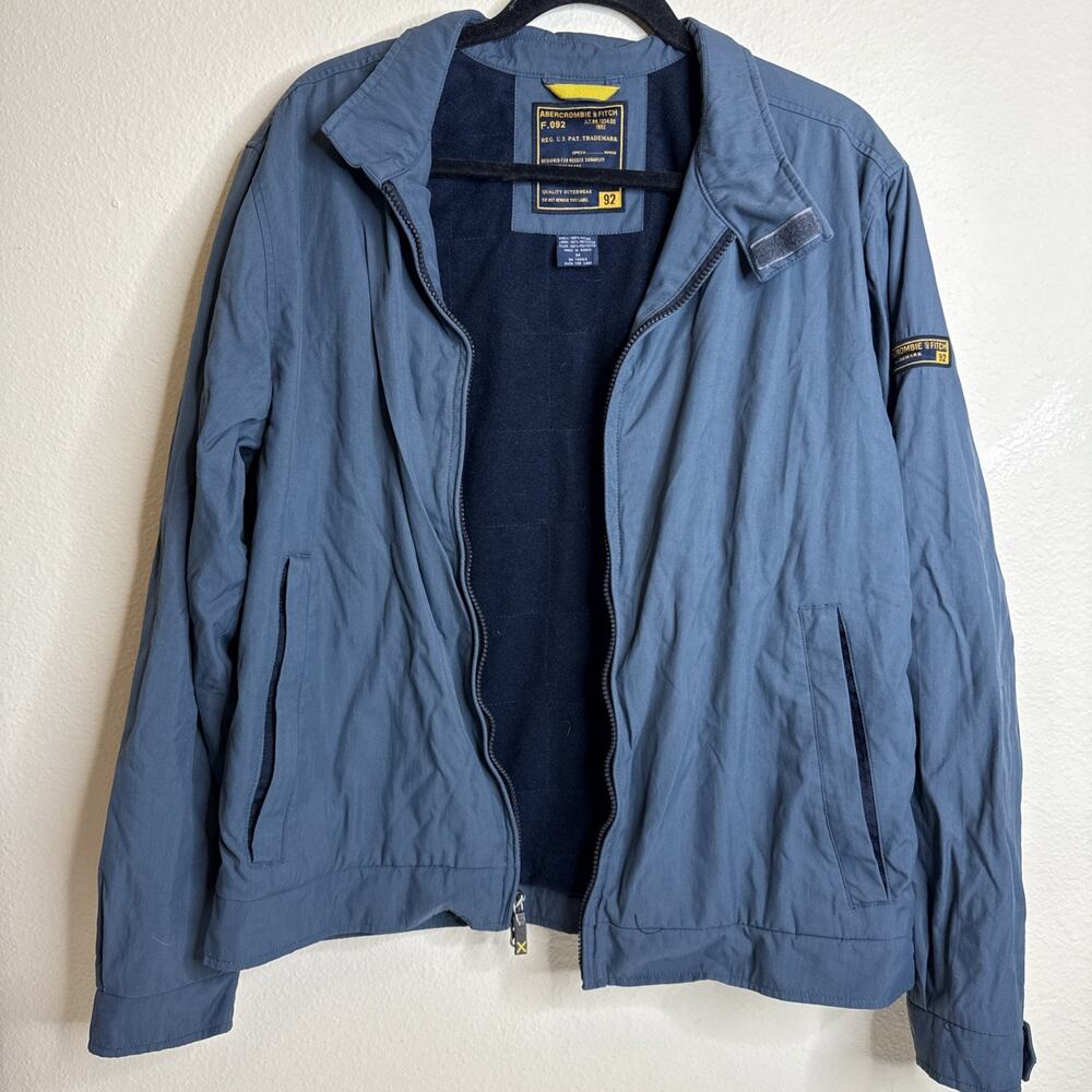 Abercrombie & Fitch F.092 Retro Jacket Blue Size M Lined